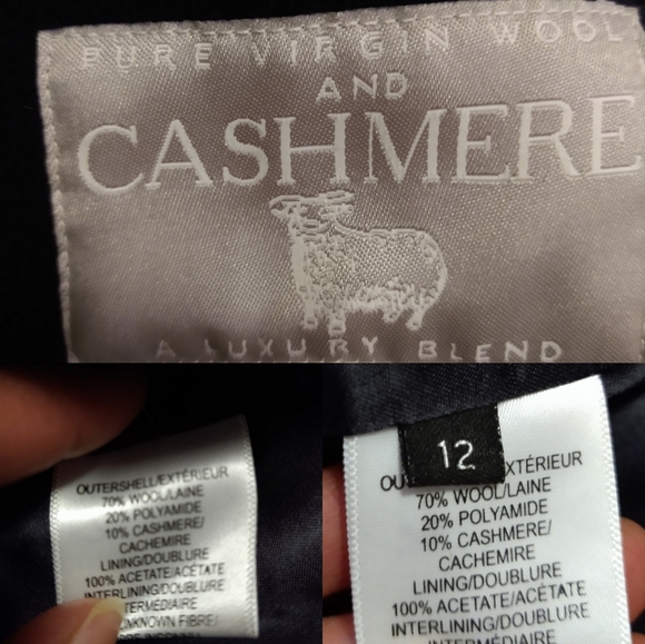 Size 12 Lorne Mitchel pure virgin rolling cashmere dress jacket - Picture 14 of 16